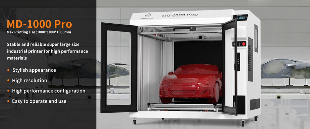 汽车行业用户选择洋明达MD-1000 Pro大型3D打印机